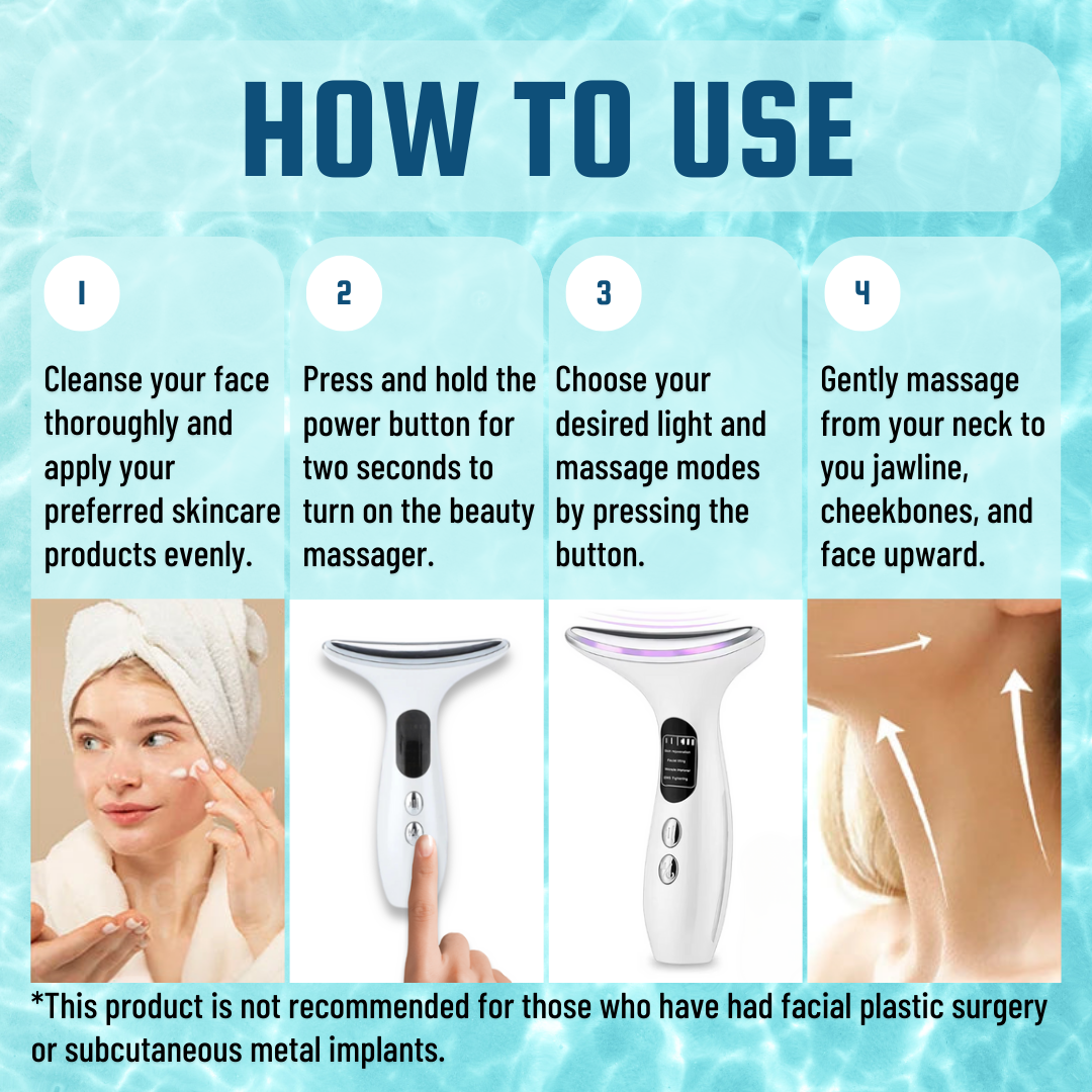 4-Mode Face & Neck Beauty Massager