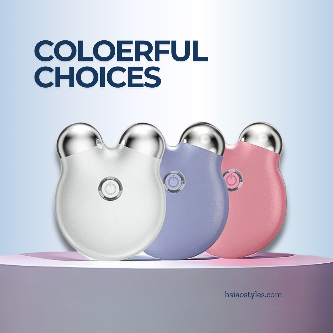 3 Colors Mini Double-Head Microcurrent Facial Roller