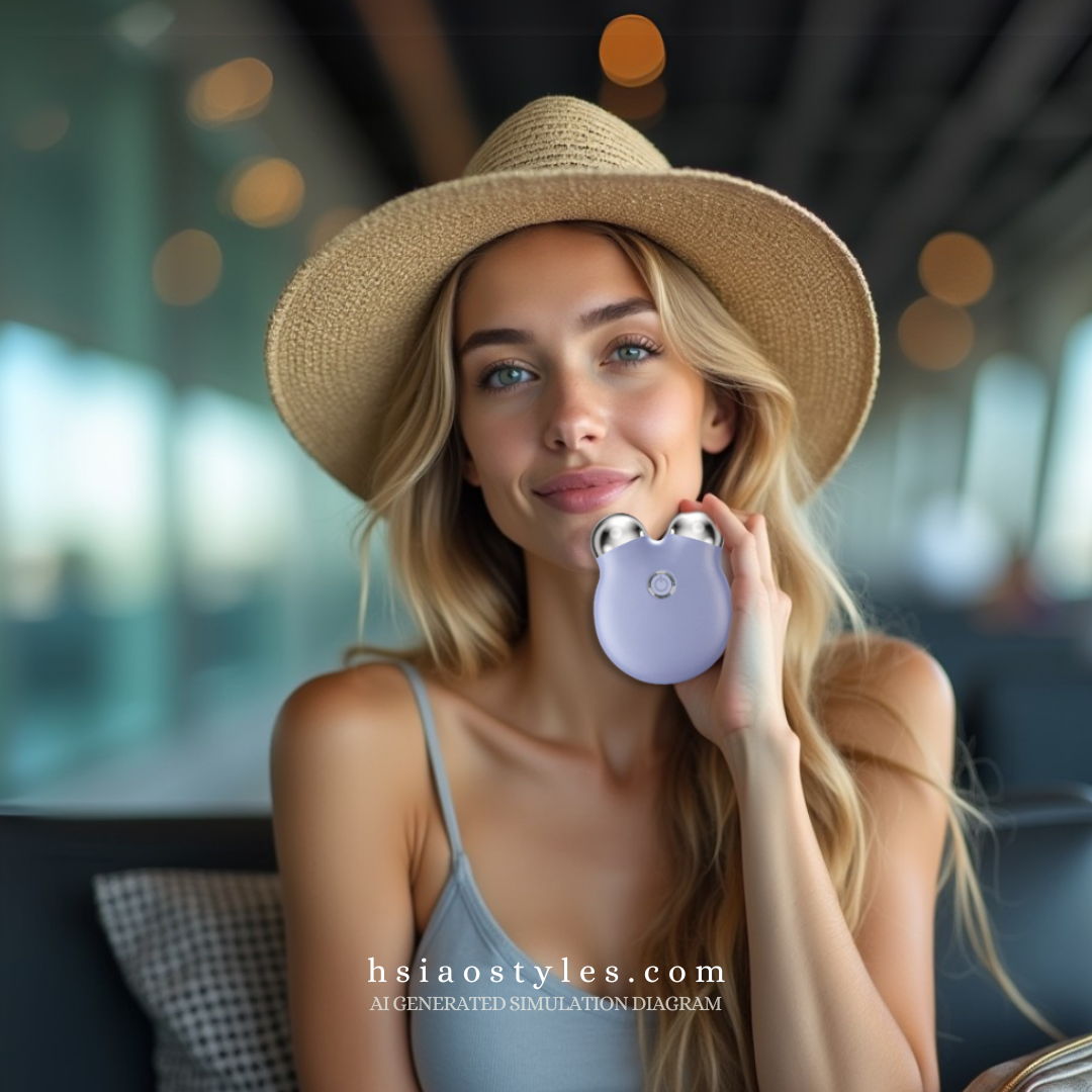 3 Colors Mini Double-Head Microcurrent Facial Roller