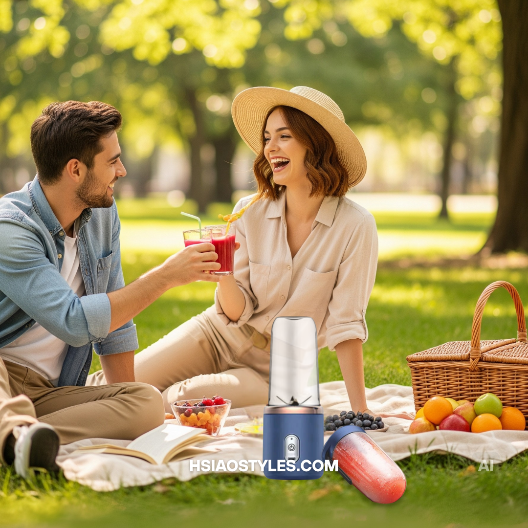 USB Portable Smoothie Blender | 6 Blades, 9s Fast Blend for Travel & Work