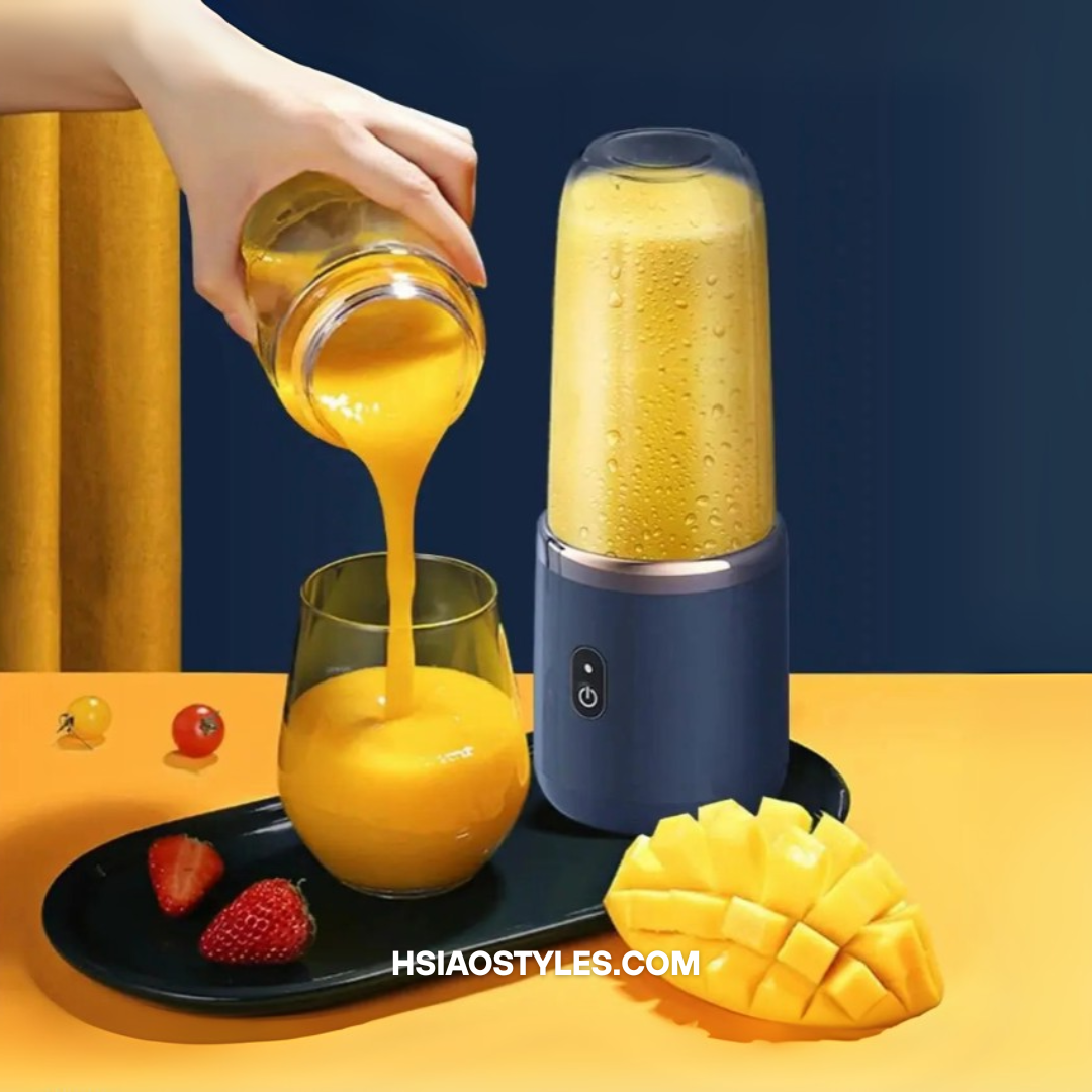 USB Portable Smoothie Blender | 6 Blades, 9s Fast Blend for Travel & Work