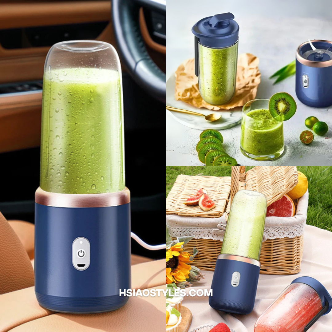 USB Portable Smoothie Blender | 6 Blades, 9s Fast Blend for Travel & Work