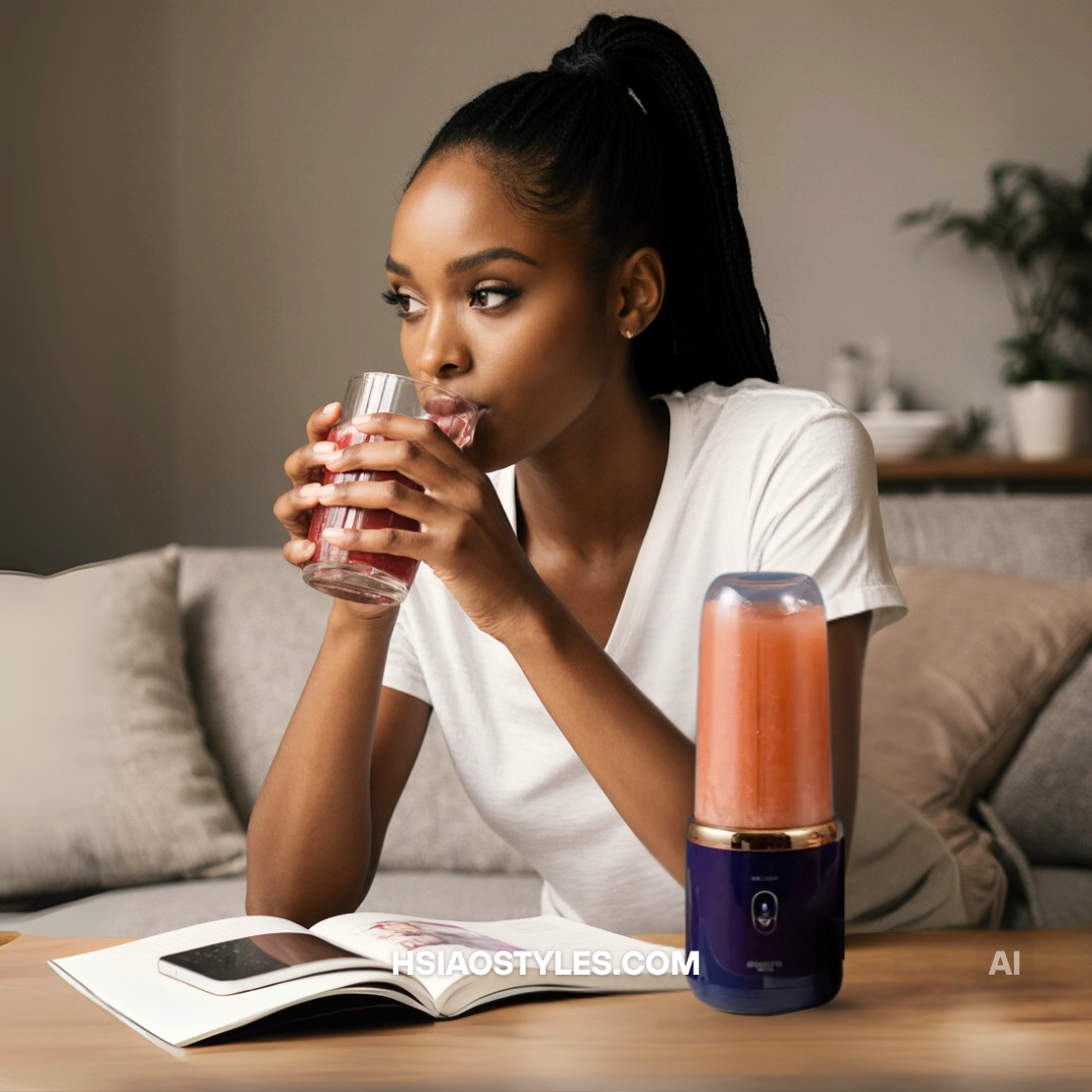 USB Portable Smoothie Blender | 6 Blades, 9s Fast Blend for Travel & Work