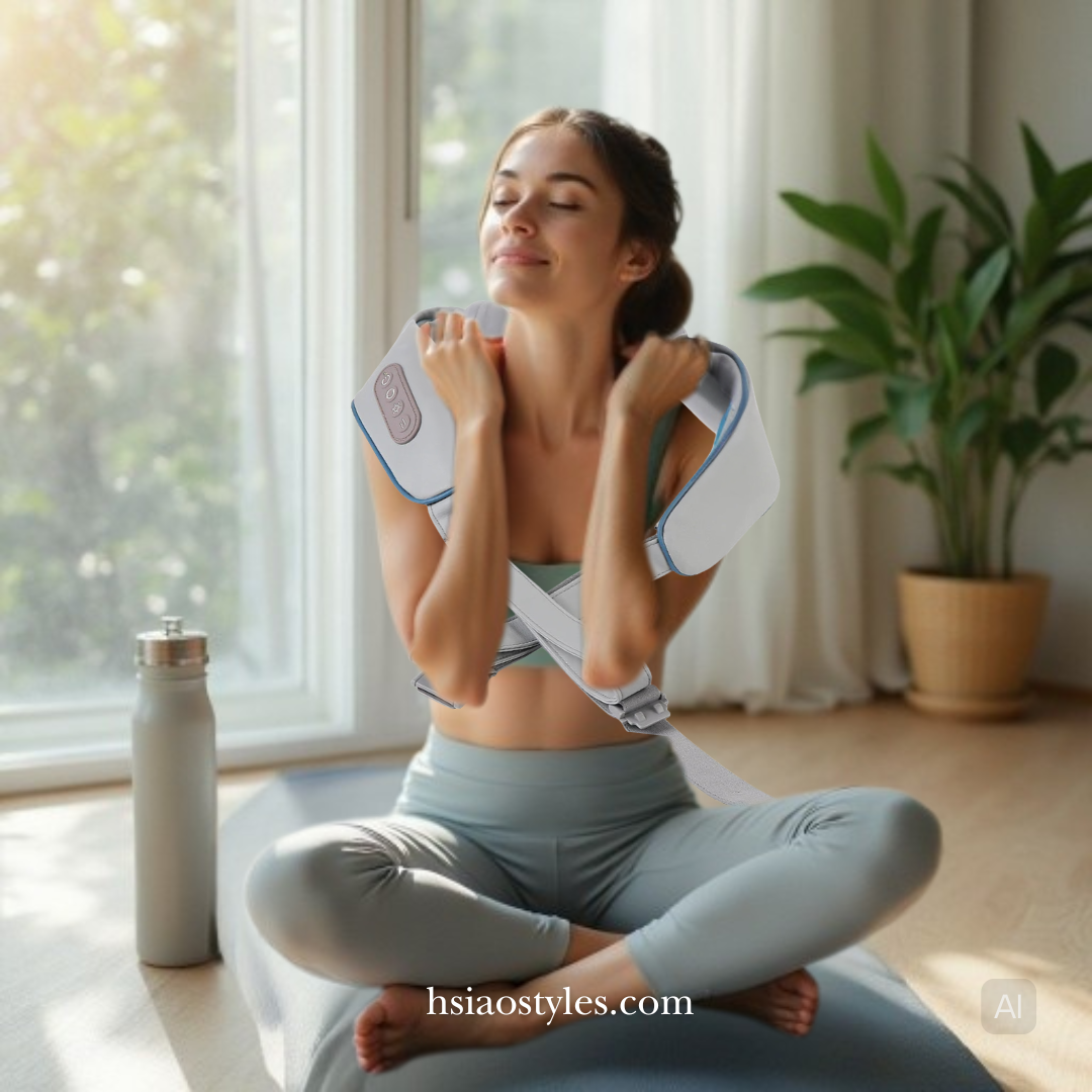 Portable Deep Tissue Neck & Shoulder Massager | 26W Wireless, Heat Function