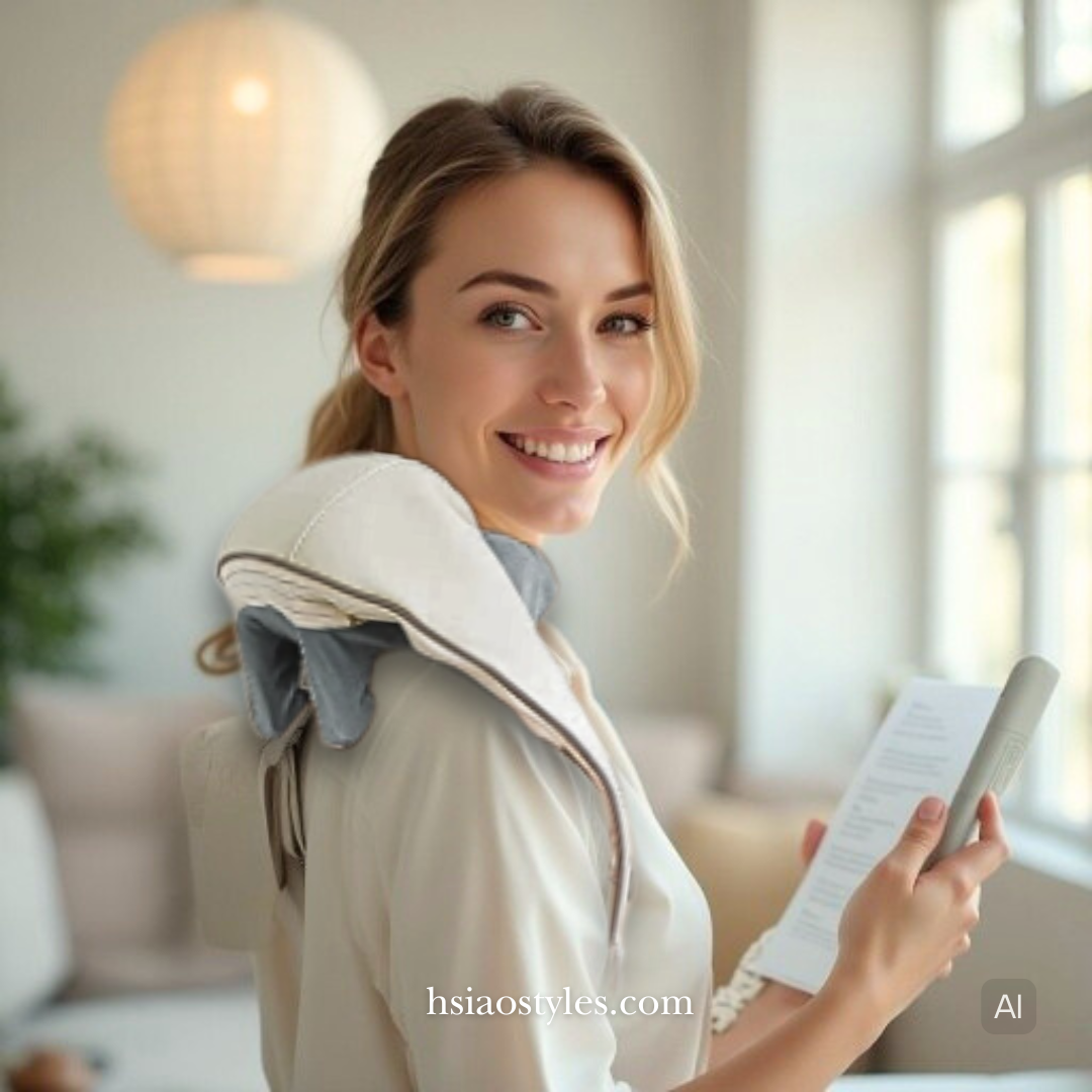 Portable Deep Tissue Neck & Shoulder Massager | 26W Wireless, Heat Function