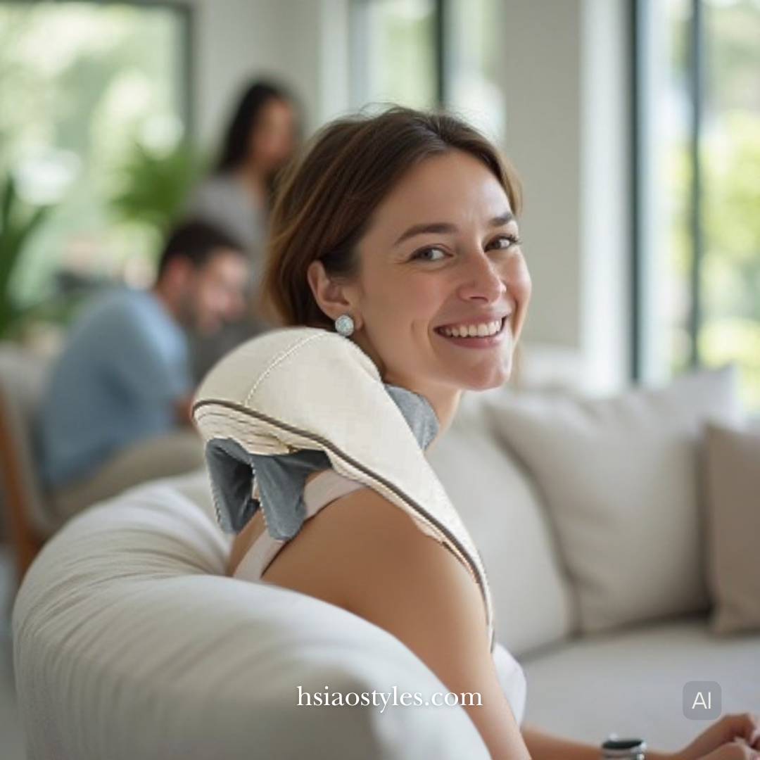 Portable Deep Tissue Neck & Shoulder Massager | 26W Wireless, Heat Function