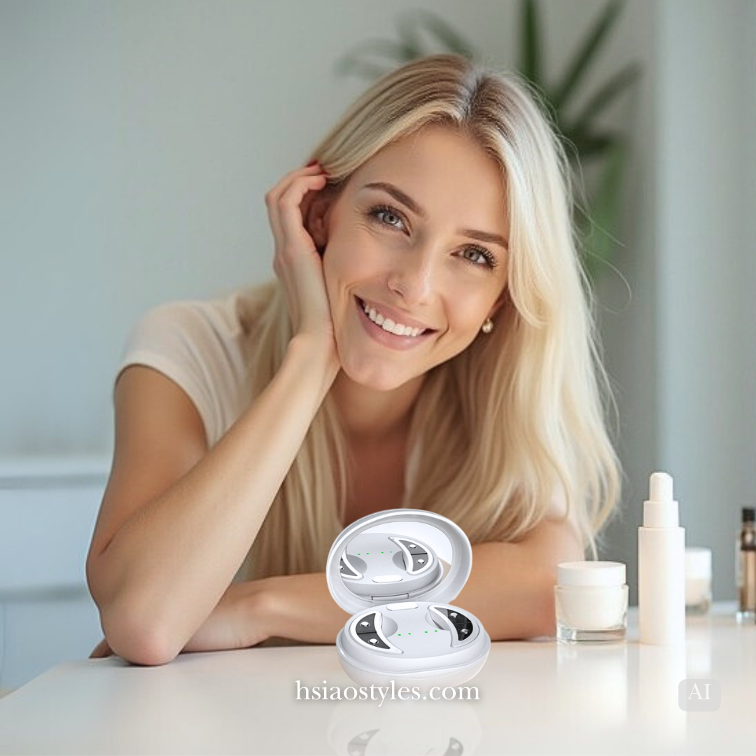 Portable Anti-Aging Eye Massager with EMS & Red Light Heating | Reduces Dark Circles & Wrinkles