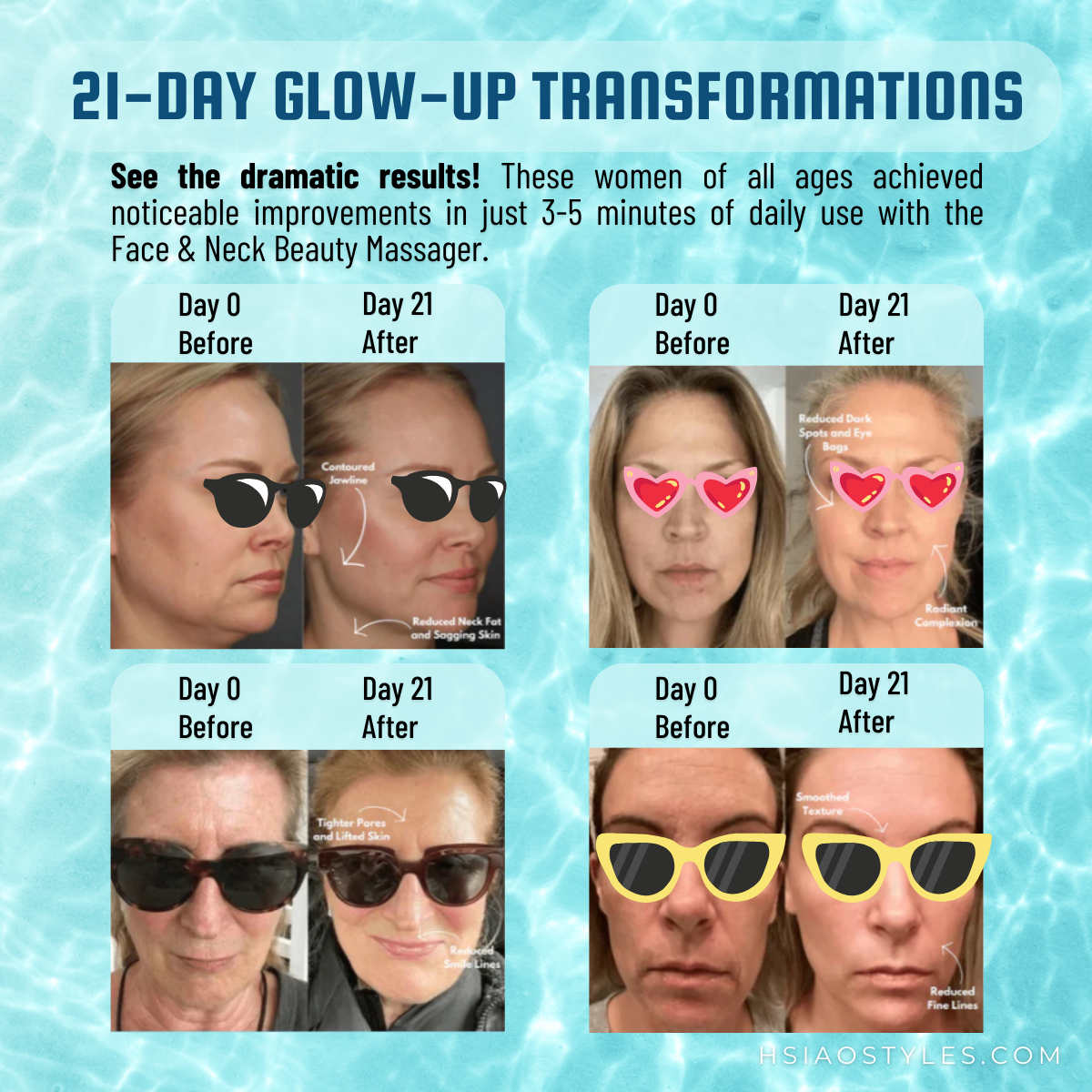 7-Color LED Face & Neck Portable Massager | Anti-Aging, Wrinkle Removal & Skin Firming