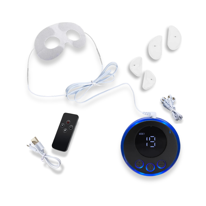 Portable EMS Face & Eye Massager | Stress Relief & Wrinkle Reduction Set