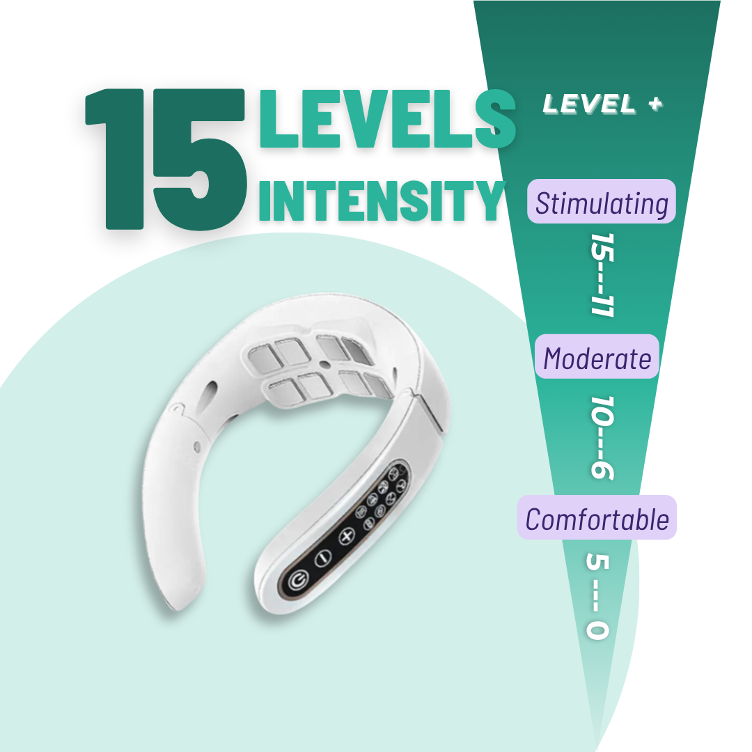 Portable Heated Cervical Massager | 8 Massage Nodes, 6 Modes for Neck Tension Relief