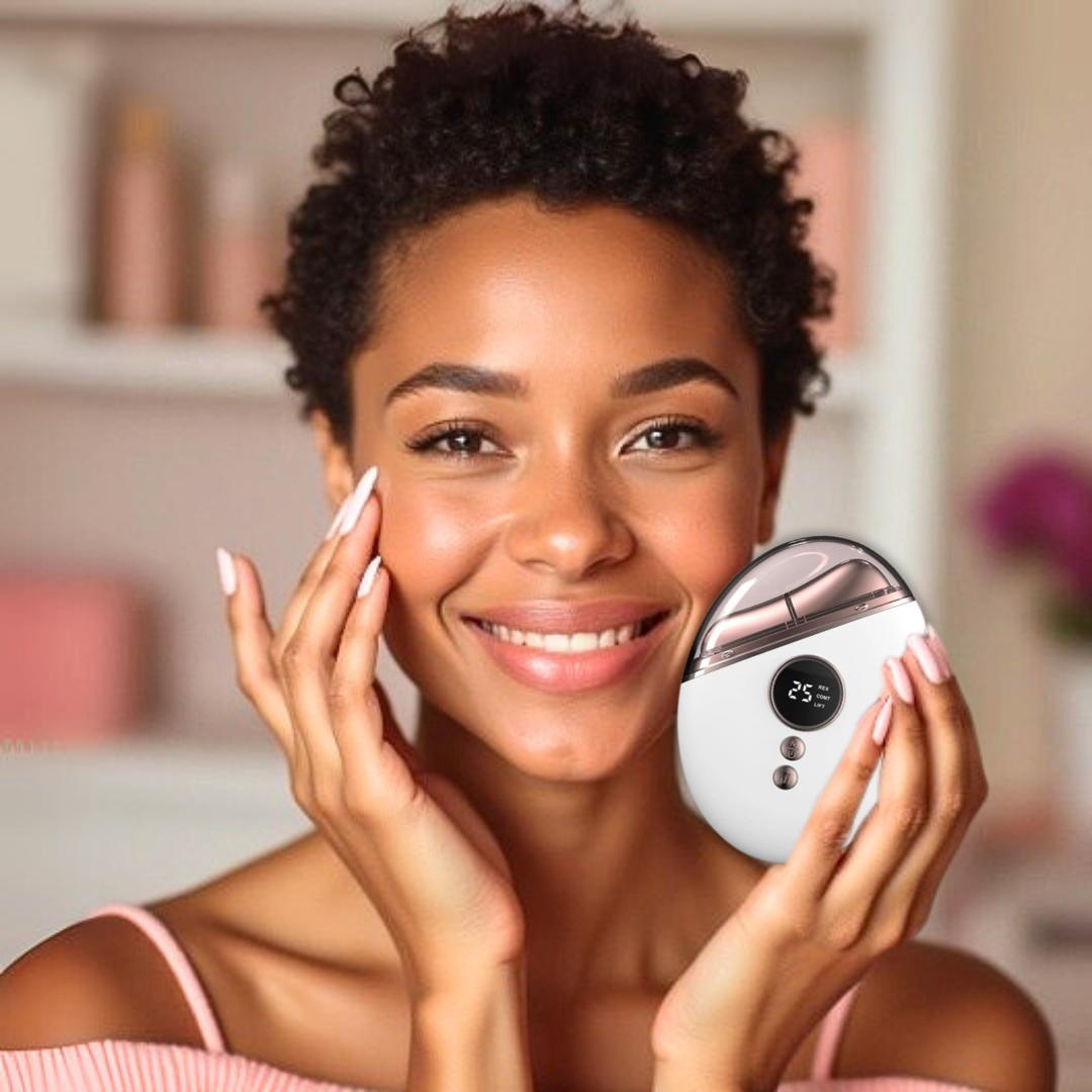 Portable EMS Face & Neck Roller | Skin Tightening, Sculpting & Glow