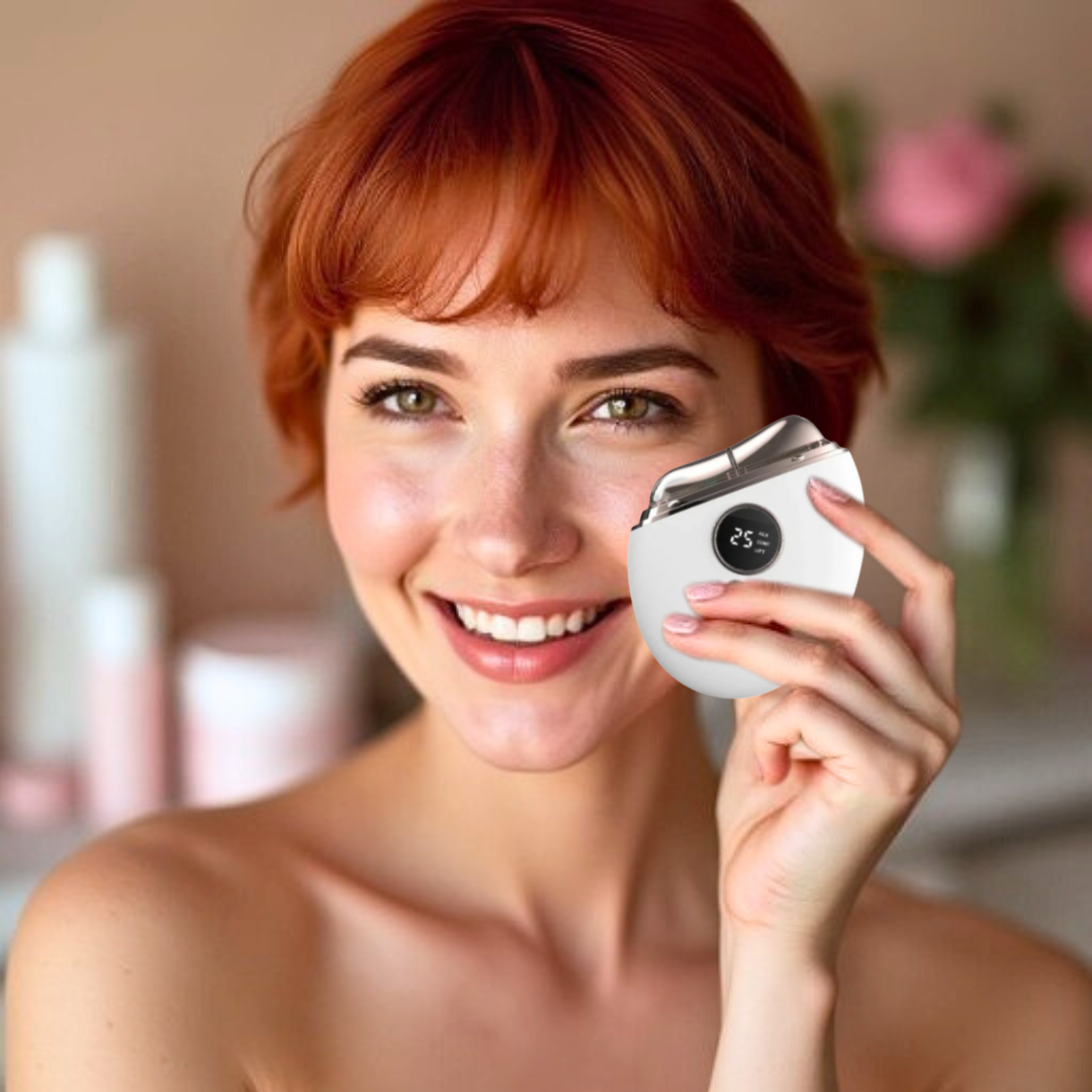 Portable EMS Face & Neck Roller | Skin Tightening, Sculpting & Glow