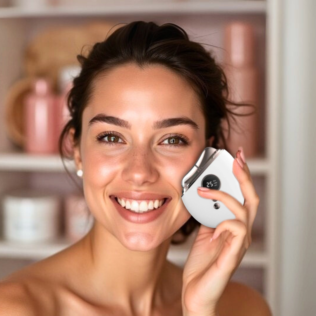 Portable EMS Face & Neck Roller | Skin Tightening, Sculpting & Glow