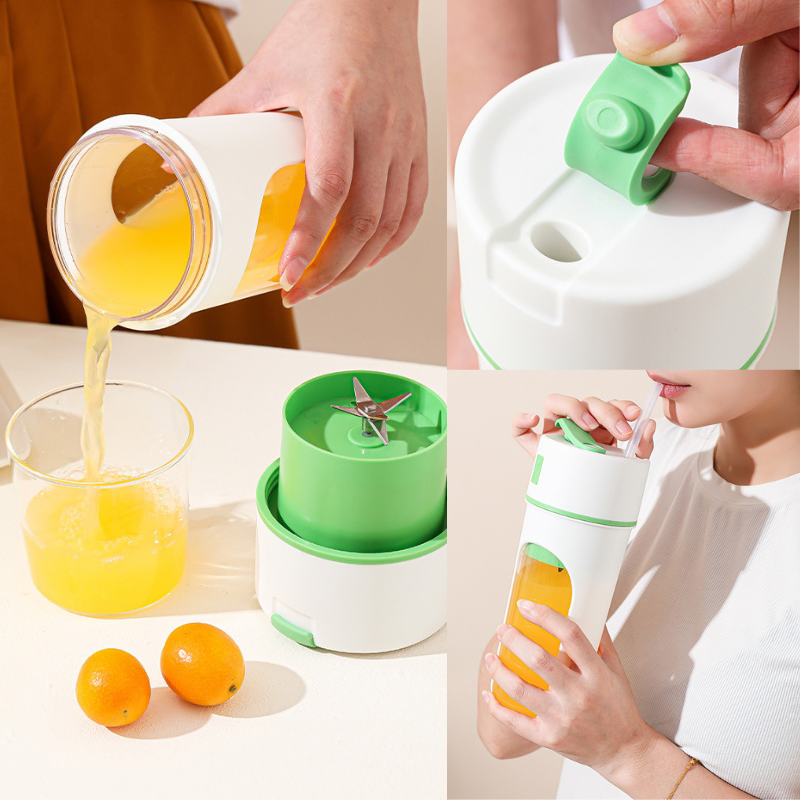 3 COLORS MINI PORTABLE JUICE BLENDER, 400 ML/ 13.5 OZ