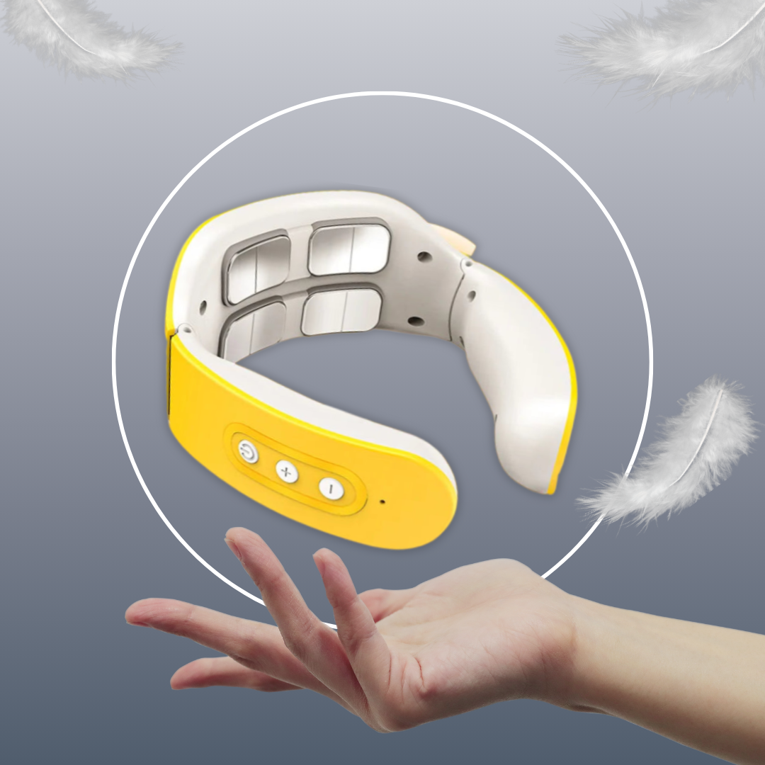 6-Mode Yellow Portable Neck Massager, Limited Edition