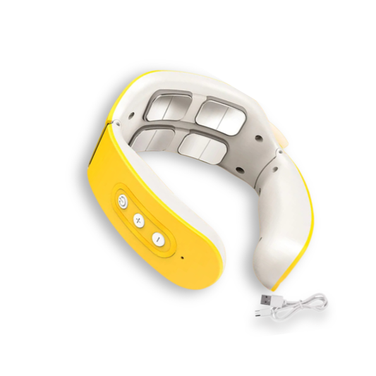 6-Mode Yellow Portable Neck Massager, Limited Edition