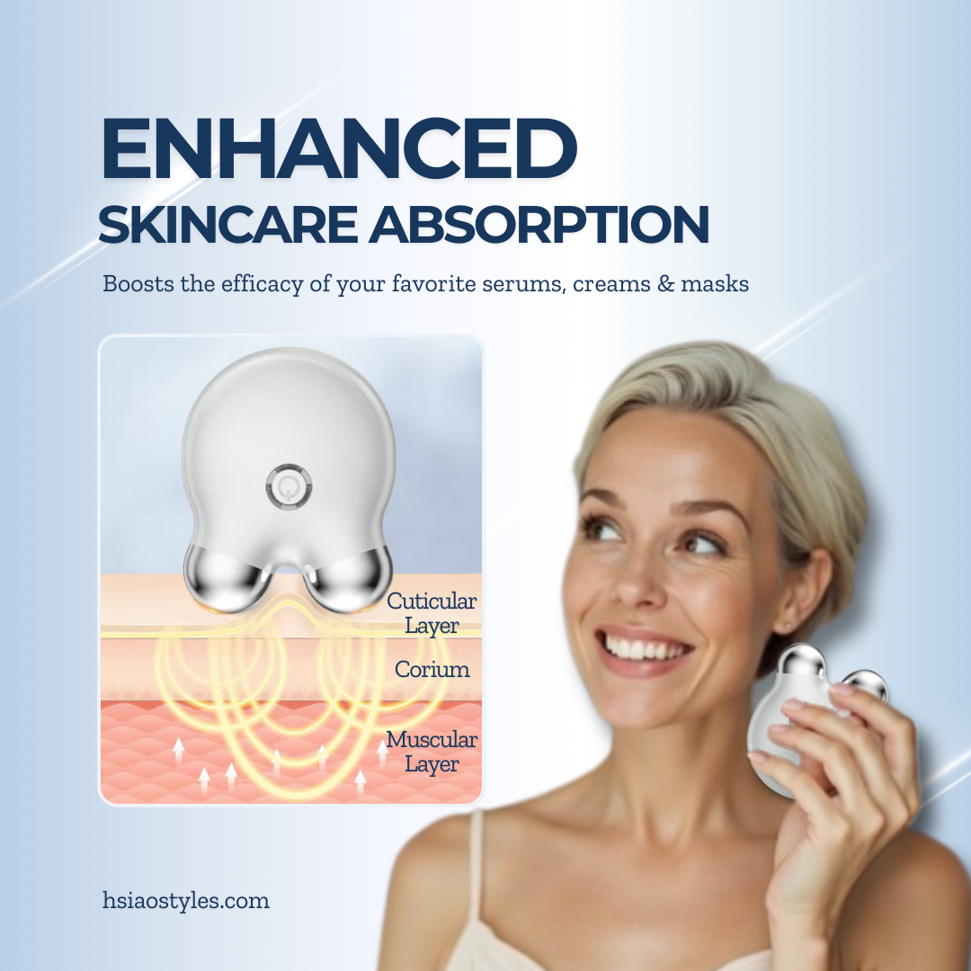 3 Colors Mini Double-Head Microcurrent Facial Roller
