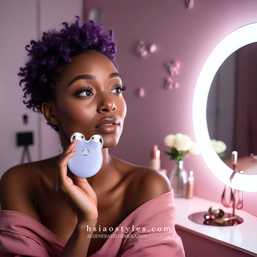 3 Colors Mini Double-Head Microcurrent Facial Roller