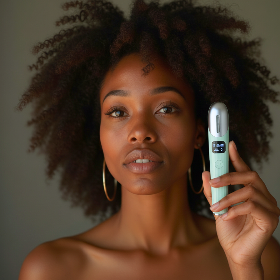 Rechargeable 3-in-1 Eye Massager for Wrinkles, Dark Circles & Fatigue