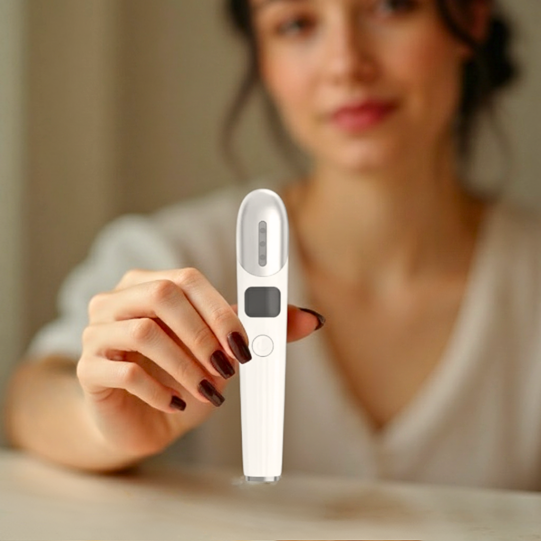 Rechargeable 3-in-1 Eye Massager for Wrinkles, Dark Circles & Fatigue