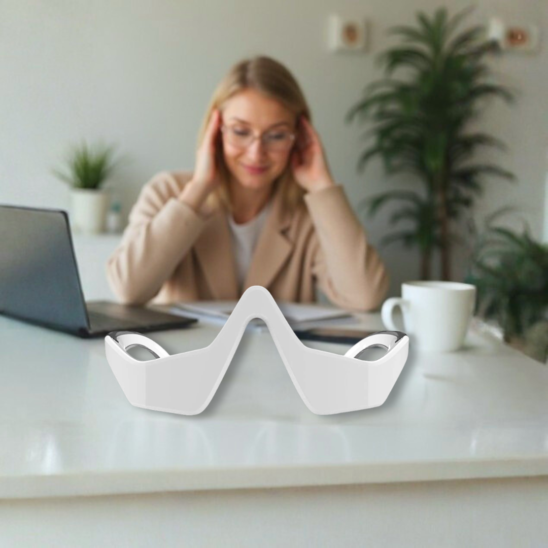 3D Wearable EMS & Red Light Eye Massager | Reduce Eye Bags & Fine Lines